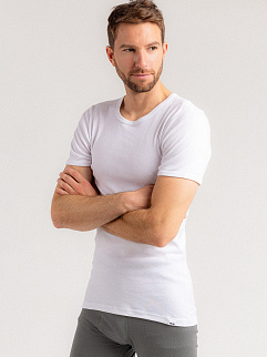 Футболка мужская с коротким рукавом COMAZO Cotton KOMFORT, белый