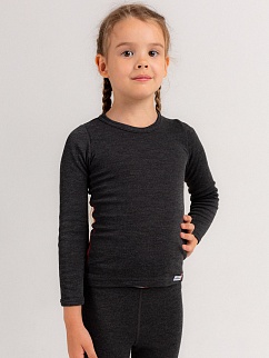 Футболка спортивная детская COMAZO - Orange Line 4/08/790, антрацит мелированный