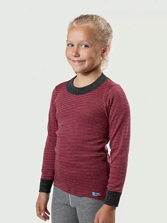 Термобелье детское футболка Comazo Orange Line черно-красная