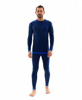 Термобелье кальсоны мужские Guahoo Sport Light, сине-голубой