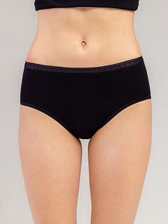 Трусы женcкие COMAZO Classic Cotton Luck, черный